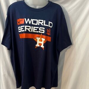 Nike Dri Fit Womens World Series Houston Astros T-Shirt Size XXL
